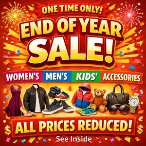 END OF YEAR SALE! ALL PRICES HAVE BEEN REDUCED! TAKE A LOOK INSIDE